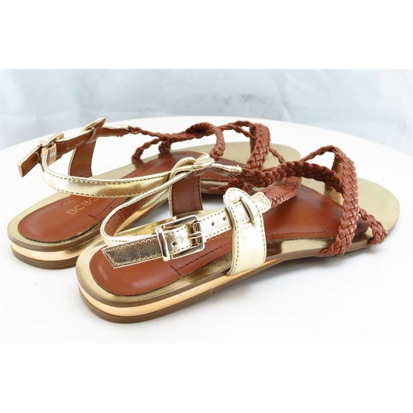 BCBGeneration Sz 5.5 M‎ Brown Strappy Synthetic Women Sandals Alabama - Picture 5 of 9